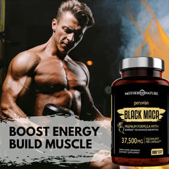 Mother Nature Organics BioPerine inclusion signals enhanced nutrient absorption benefits.