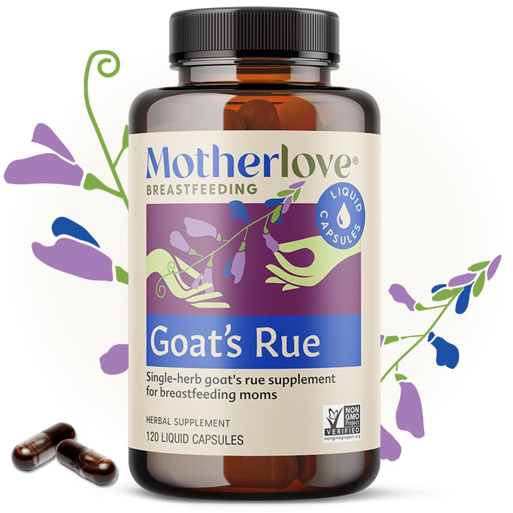 Motherlove Goat's Rue label close-up showing ingredients.