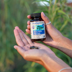 Motherlove More Milk Moringa taken with water during daily routine
