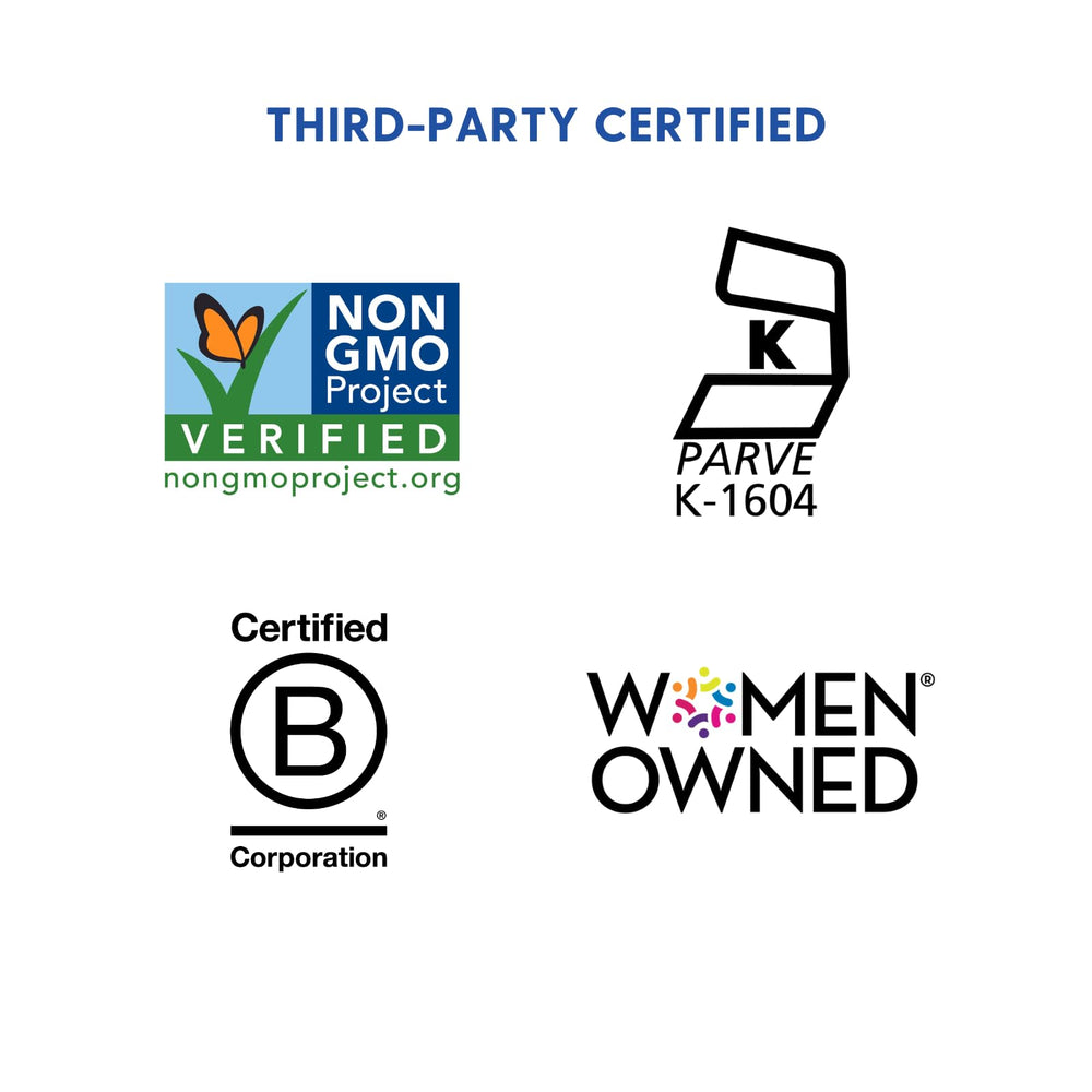 Motherlove More Milk Moringa bears kosher and Non-GMO verification.
