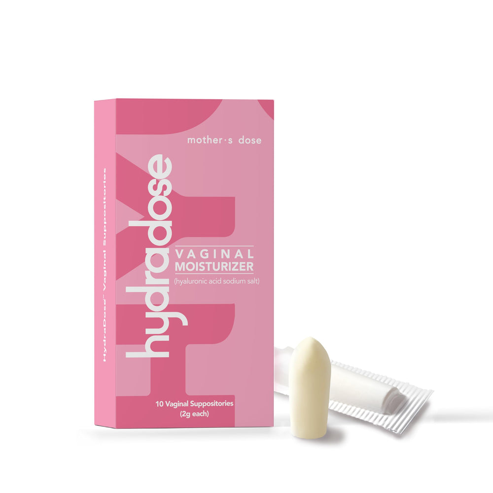MOTHER’S DOSE Hydra Dose box front for vaginal hydration