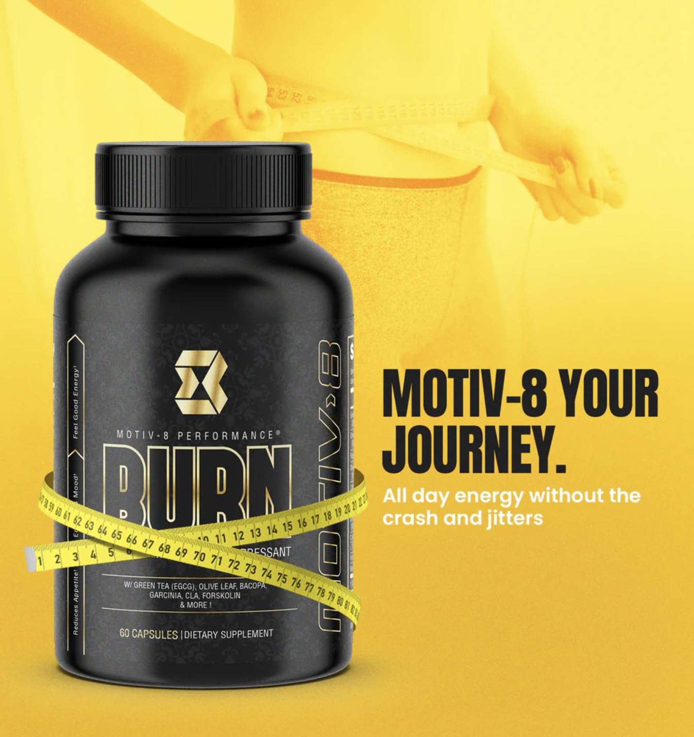 Motiv-8 packaging hero conveys a ready-to-use pre-workout option