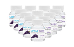 MOTIVE PURE Electrolyte Hydration grape 1oz bottle for on-the-go hydration.