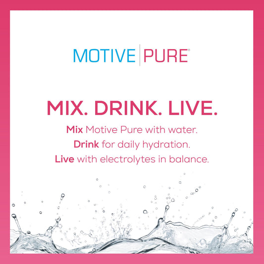 MOTIVE PURE 32 oz bottle with label visible for quick prep.