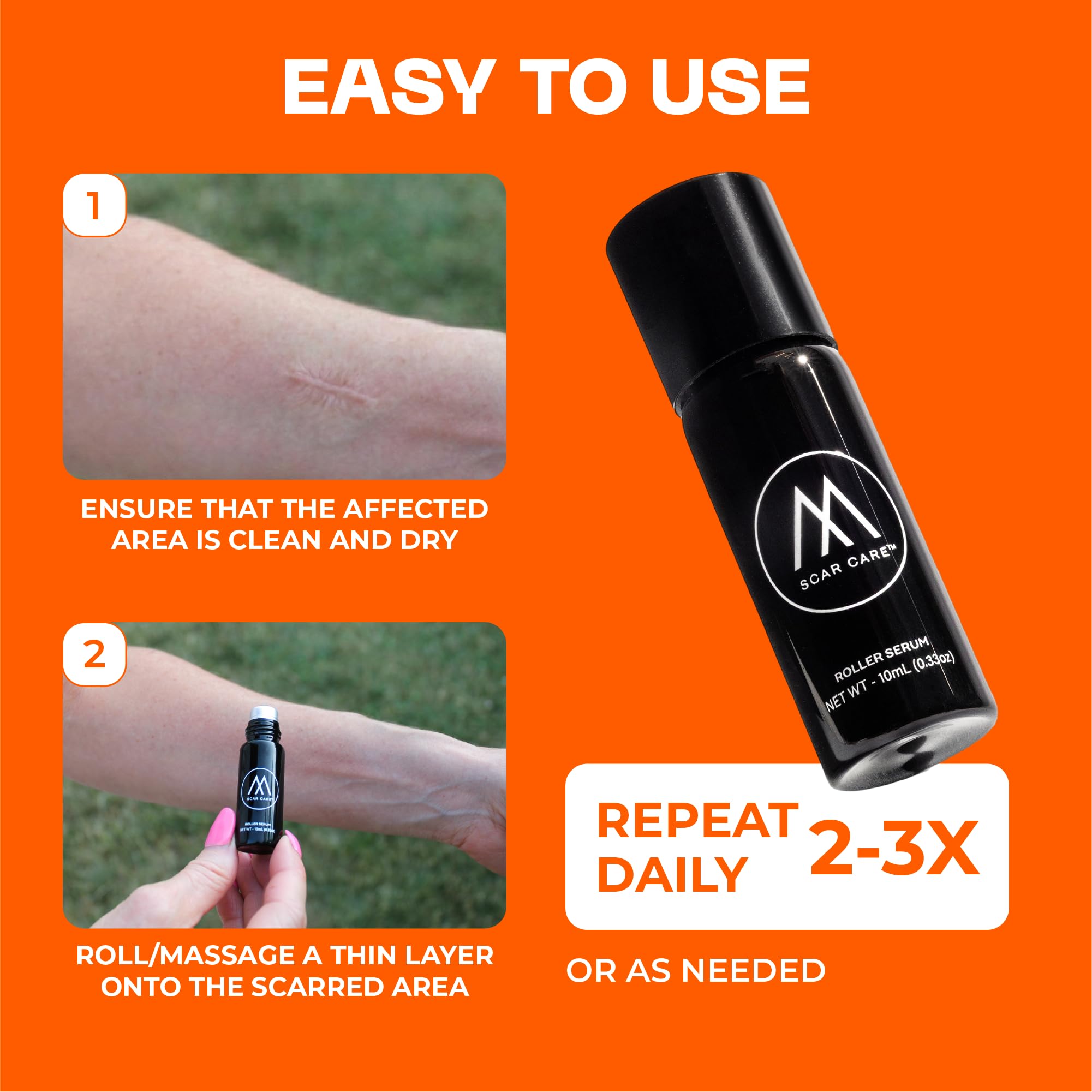 Motivo Scar Care packaging highlights discreet, compact design.