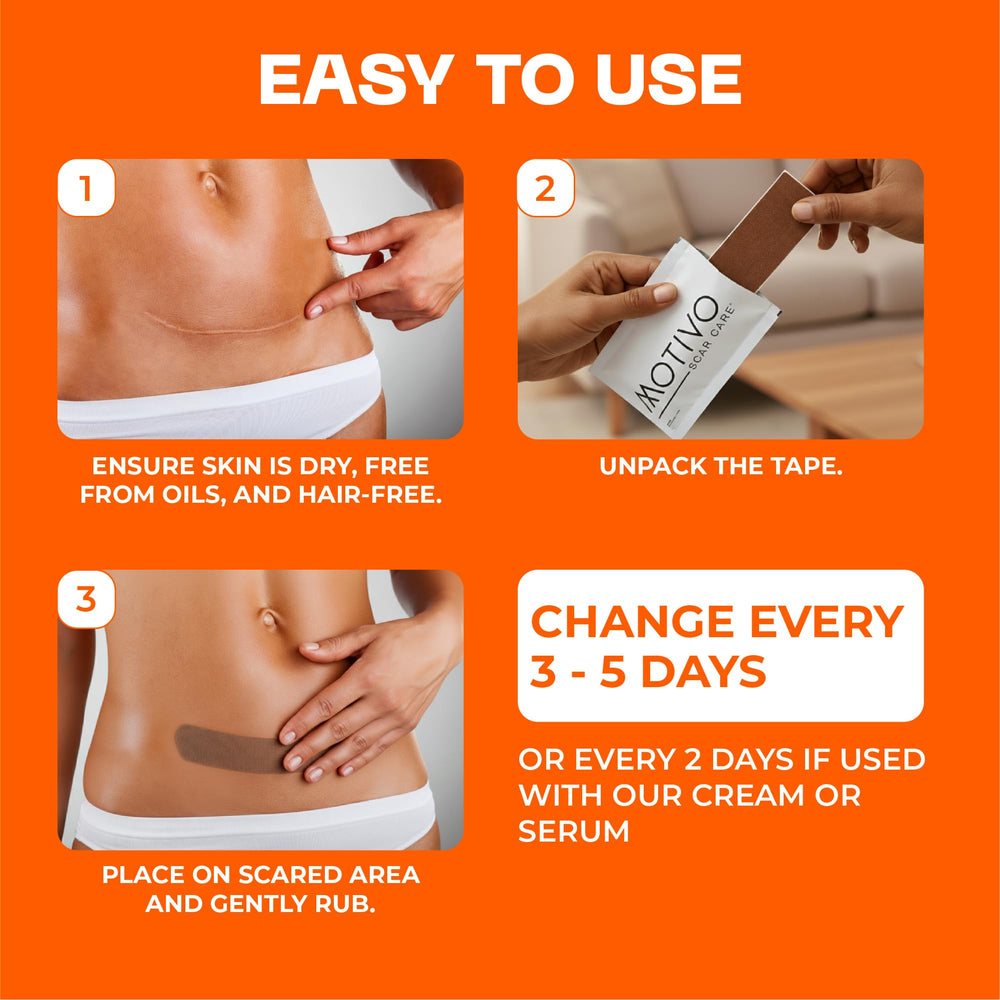 Motivo Scar Tape discreet wear supports daily activities.