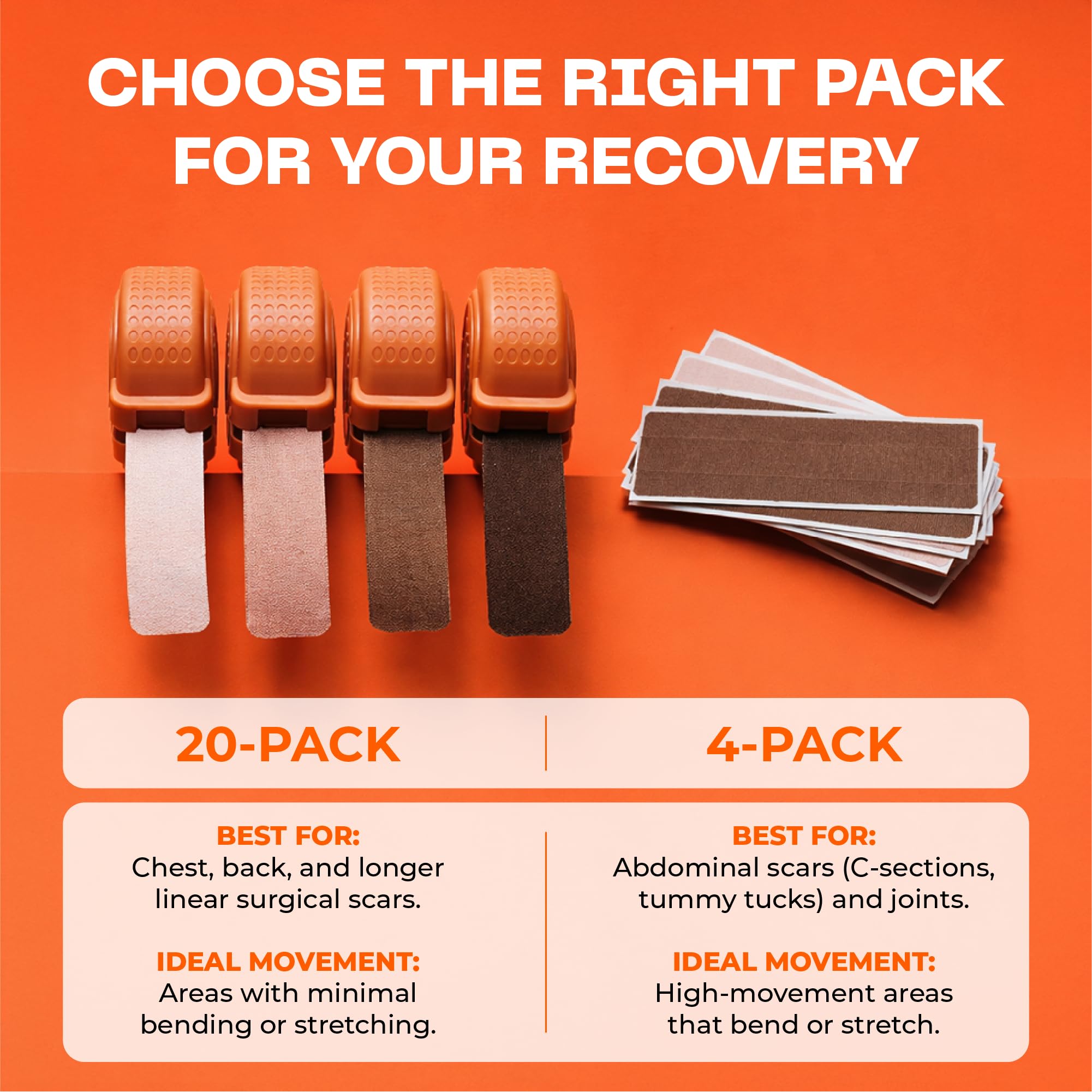 Motivo Scar Tape easy removal and gentle aftercare guidance.