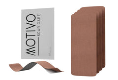Motivo Scar Tape travel dispenser shown for on-the-go scar care.