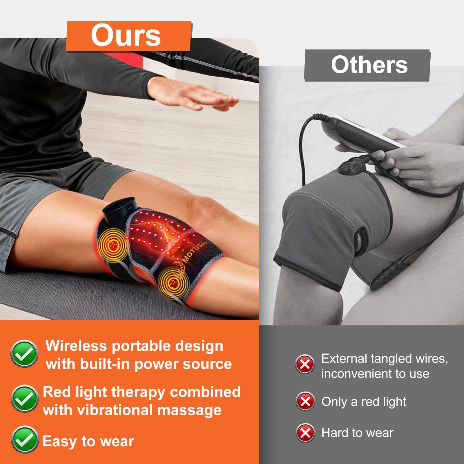 MOTUSANA knee-elbow-shoulder therapy for versatile joint support.
