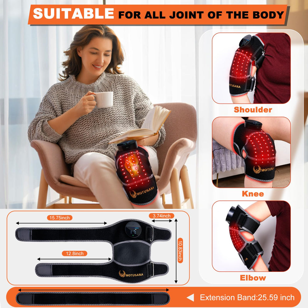 MOTUSANA universal-fit knee brace designed for secure fit in daily activities.