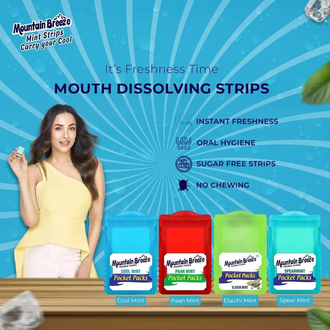 Mountain Breeze travel-size pack convenient for on-the-go refreshment