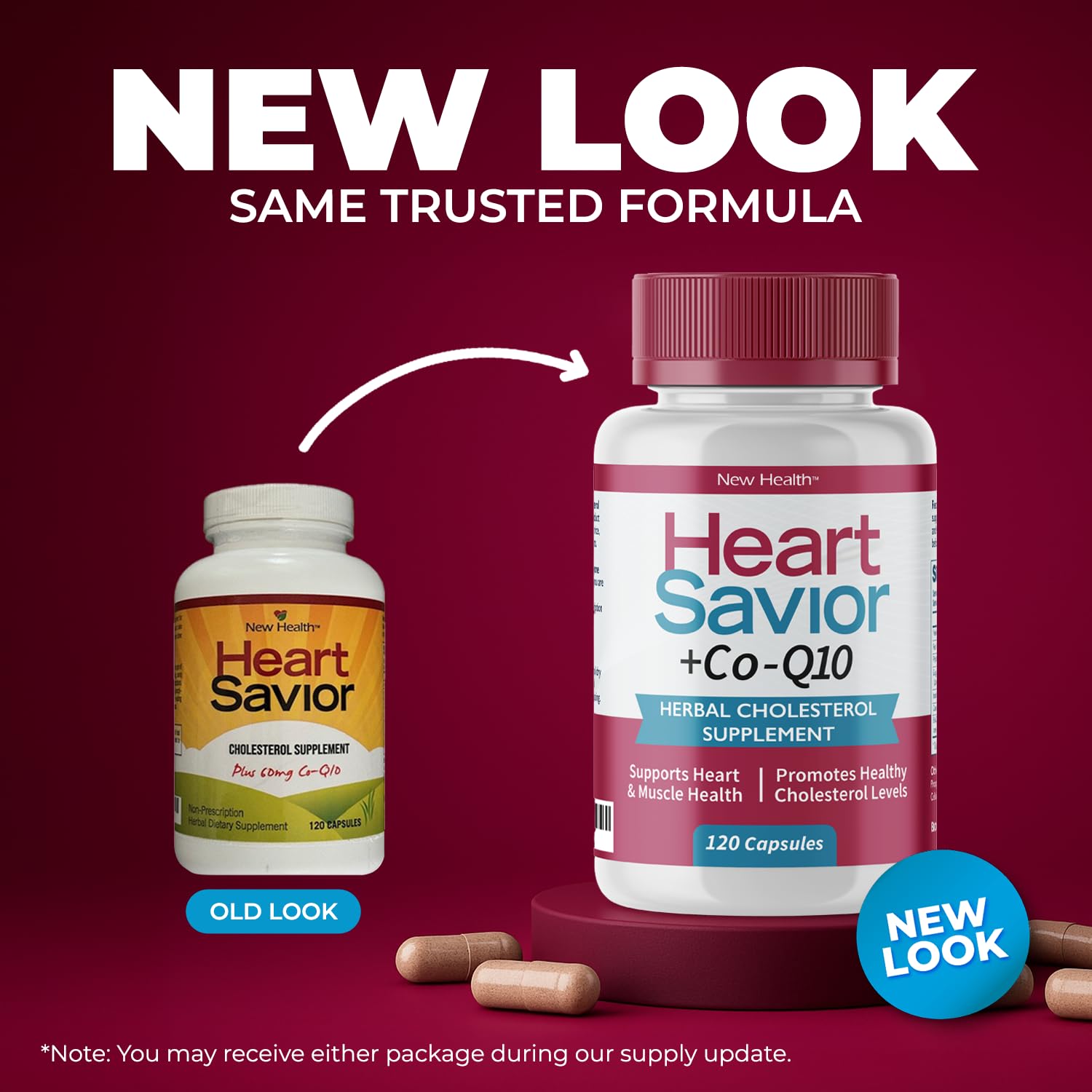 Mountain Health red yeast rice capsules in a bottle for balanced wellness.