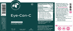 Mountain Meadow Herbs Eye-Can-C ingredients illustration highlighting bilberry and ginkgo benefits.