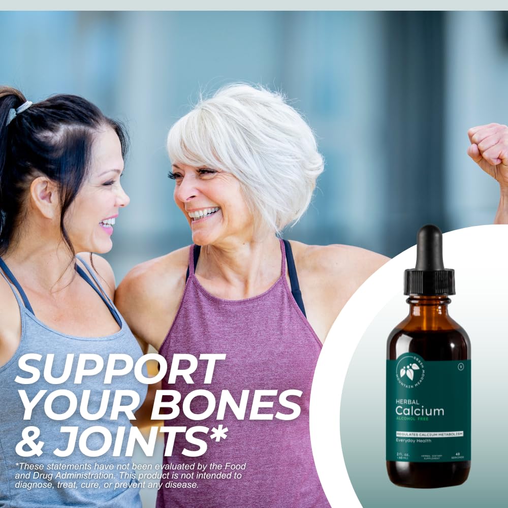 Mountain Meadow Herbs Herbal Calcium ingredients showcase nettle and chamomile with supporting minerals.