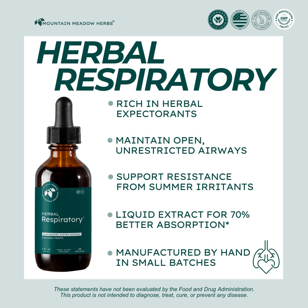 Mountain Meadow Herbs Herbal Respiratory bottle pour for on-the-go airways support