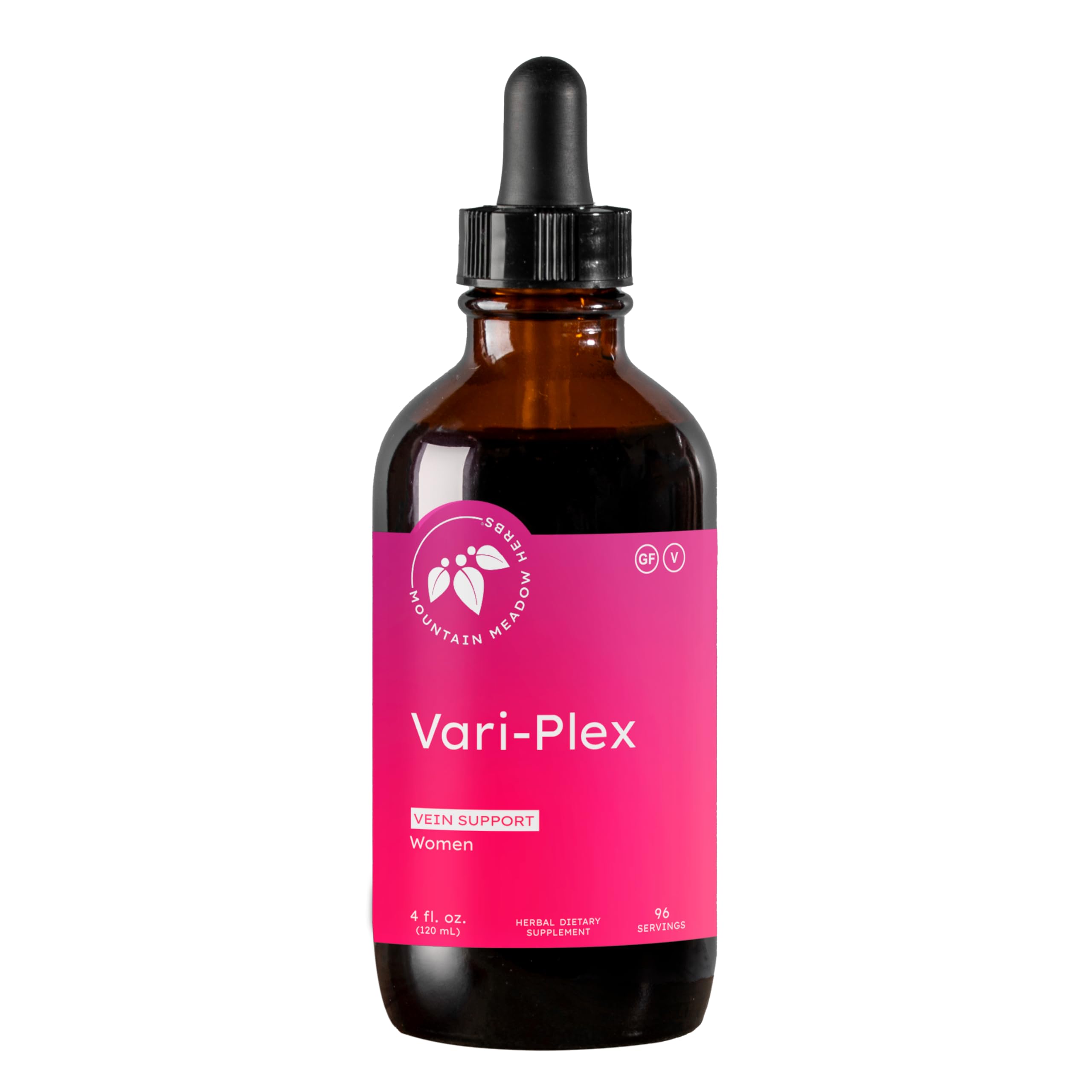 Mountain Meadow Herbs Vari-Plex bottle front for healthy vein support and circulation