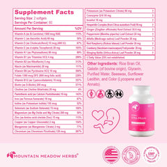 Back label confirms GMP facility and third-party testing for quality