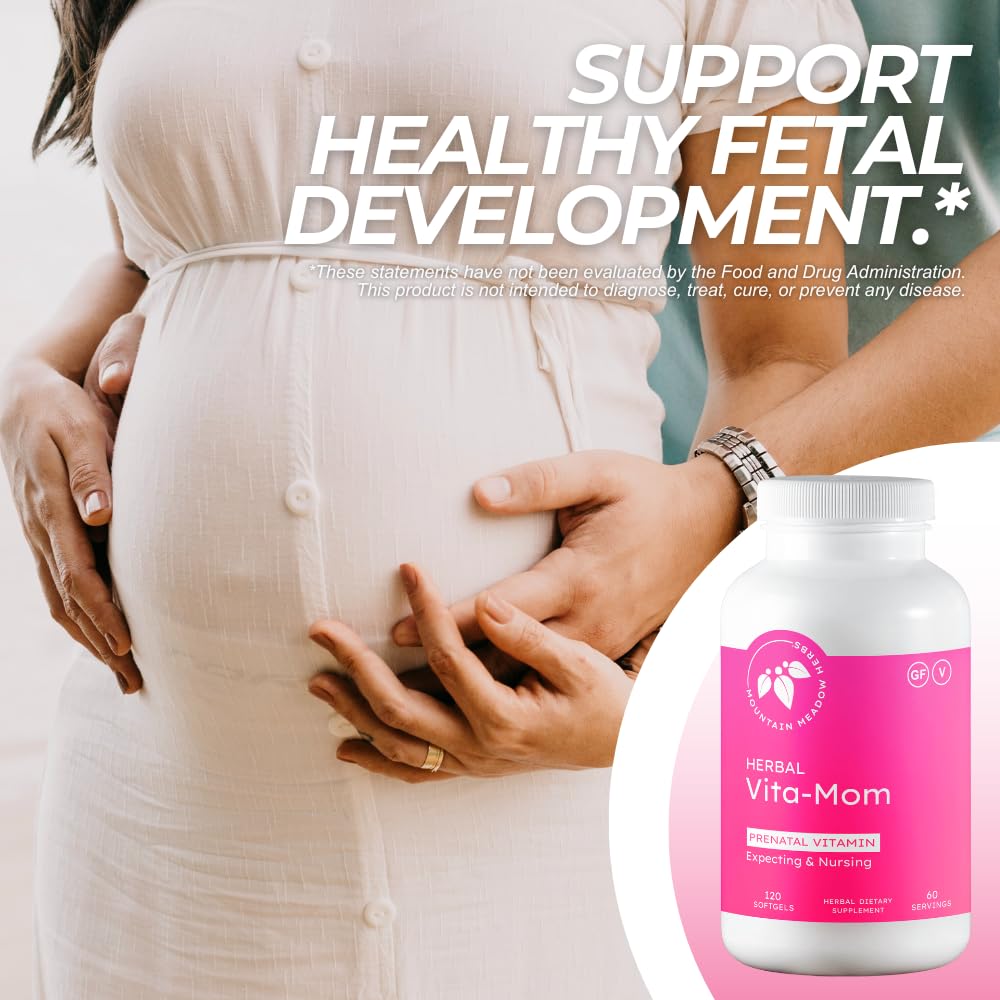 Softgels in hand from Vita-MOM for easy daily use
