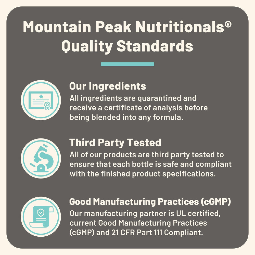 Mountain Peak Adrenal B Complex pour capsules for daily use.