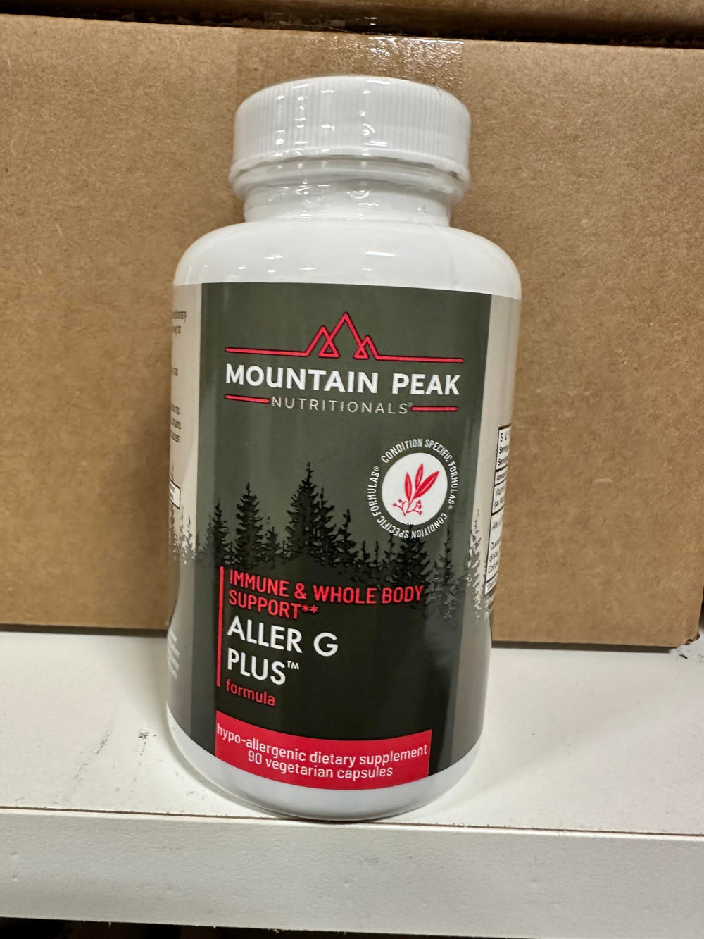 Mountain Peak Aller G Plus bottle sideview showing compact size.