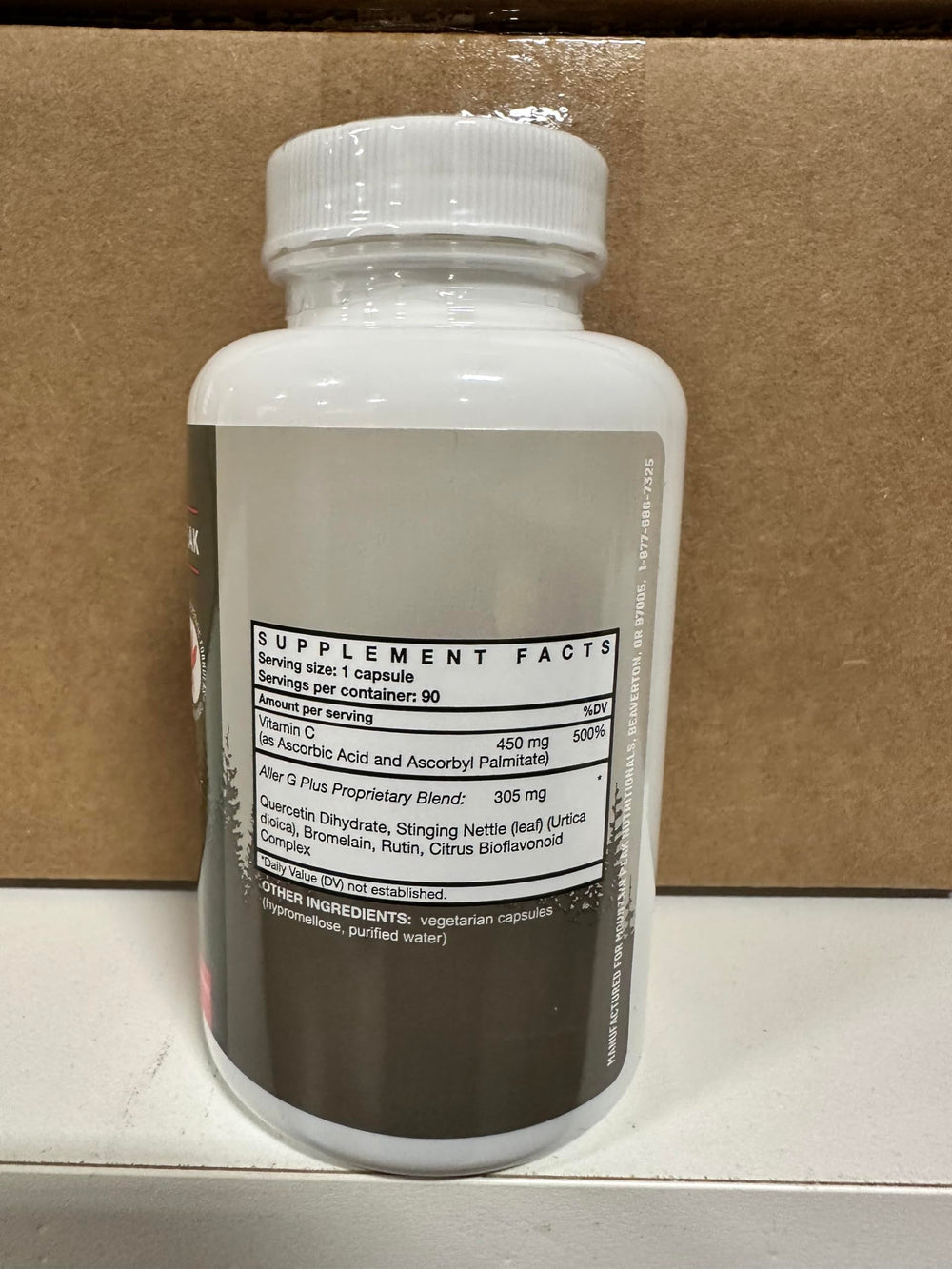 Mountain Peak Aller G Plus morning dosing setup for routine use.
