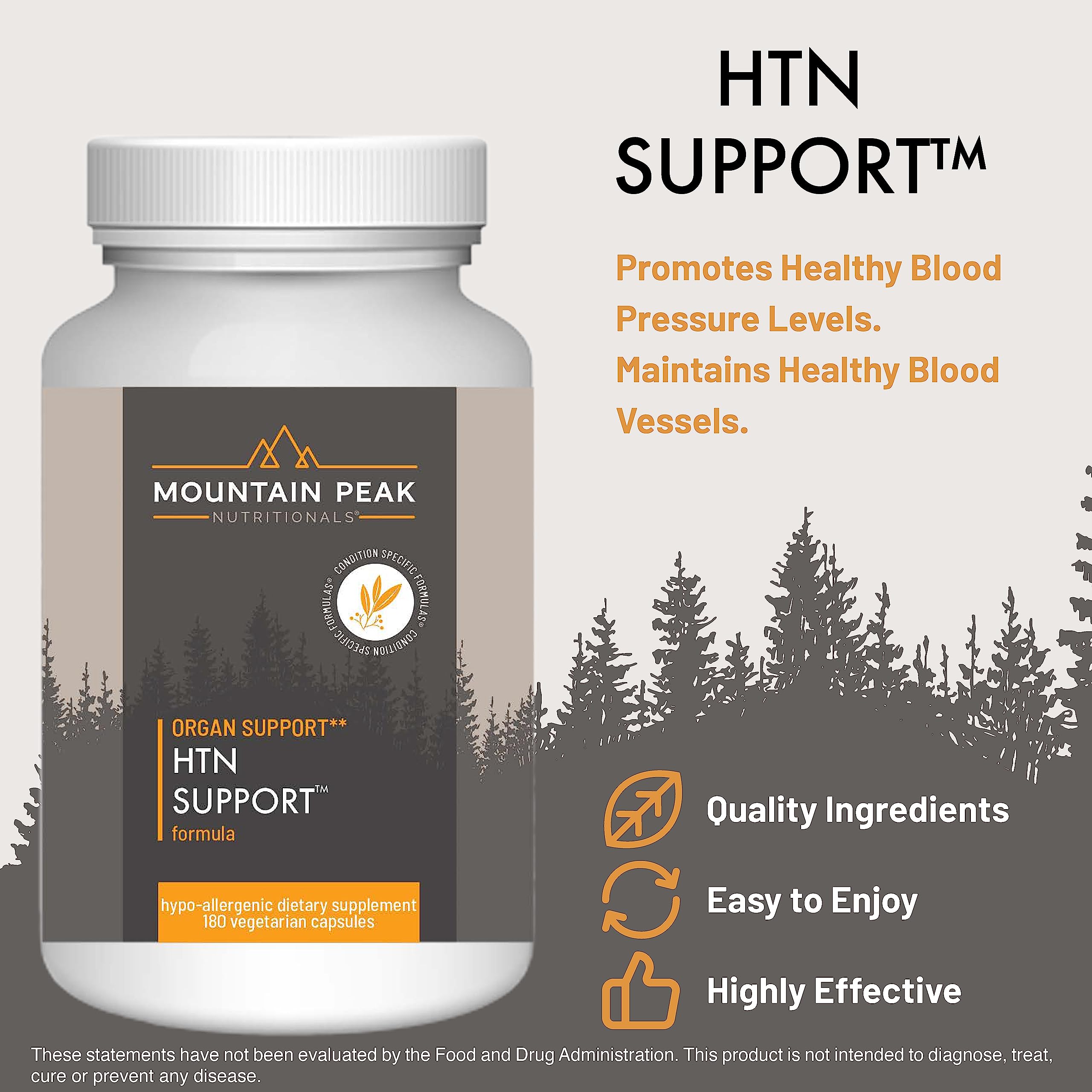 Close-up of Mountain Peak HTN bottle cap for easy daily use