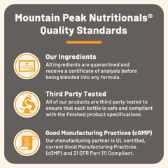 Mountain Peak Liver C label detail emphasizes milk thistle and mushroom blend.