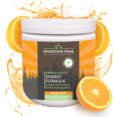 Mountain Peak Energy Formula bottle pour shows convenient daily supplement