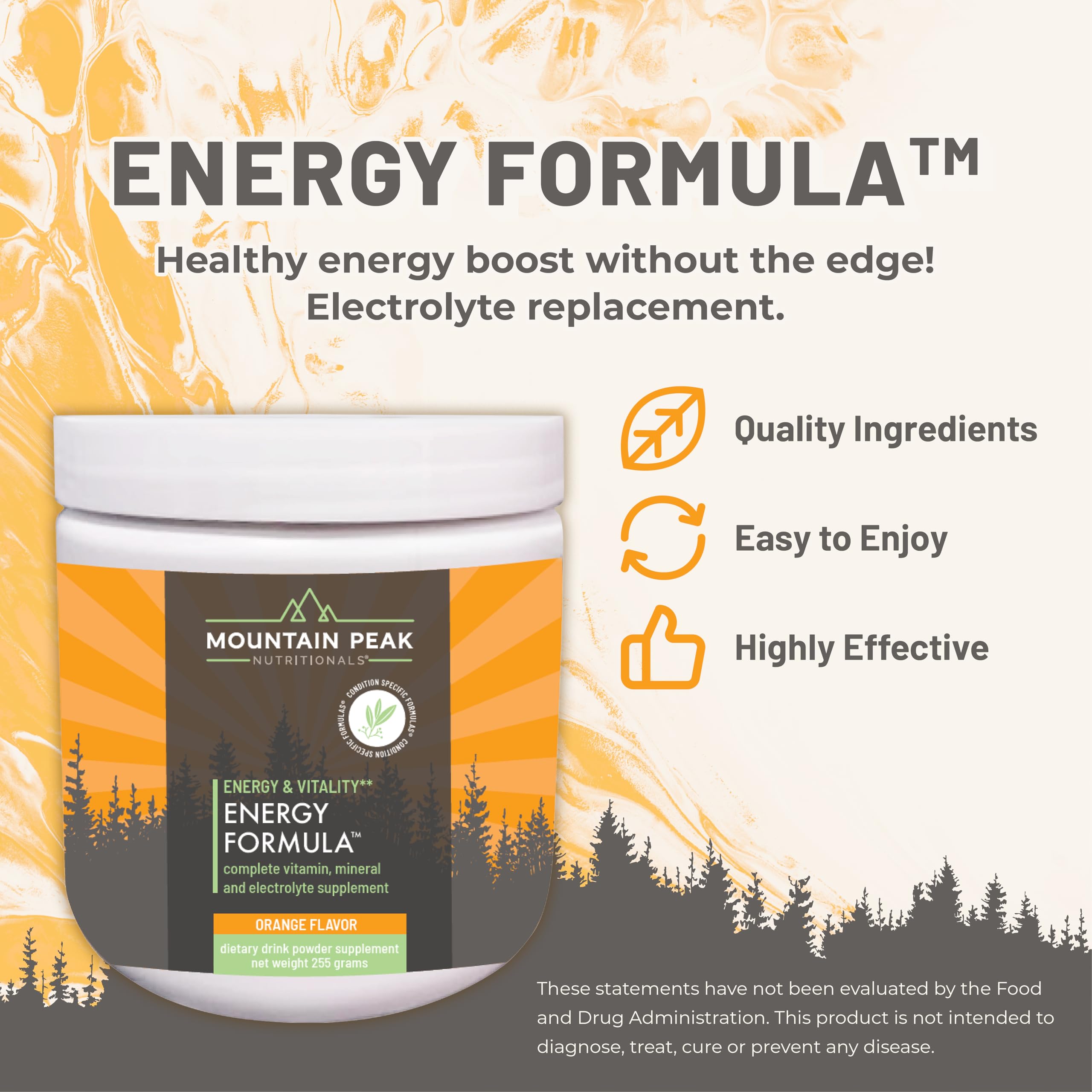 Energy Formula scoop-dispense demonstrates one-scoop daily serving