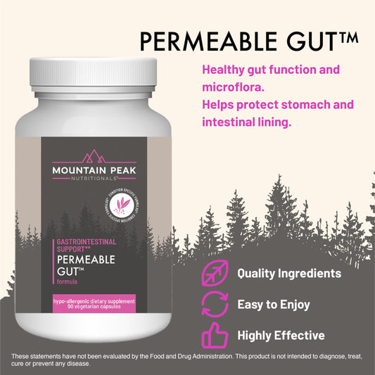 Close-up of glutamine ingredient label for gut mucosa support and healthy microflora
