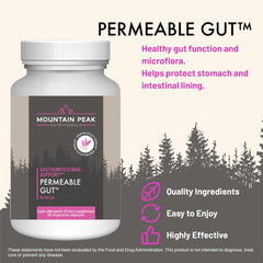 Close-up of glutamine ingredient label for gut mucosa support and healthy microflora