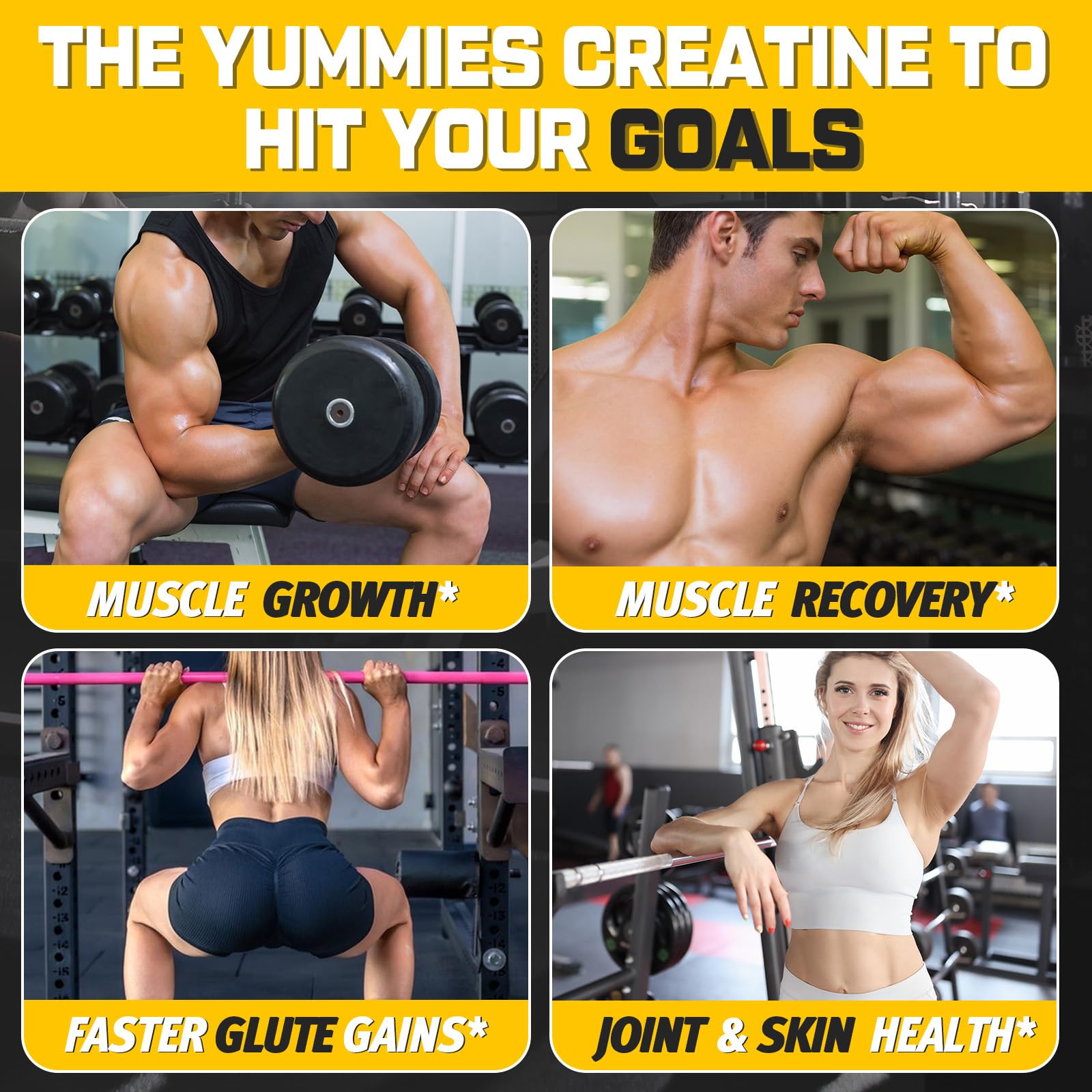 Pouring gummies into hand, convenient on-the-go option for post-workout recovery.