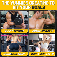 Pouring gummies into hand, convenient on-the-go option for post-workout recovery.