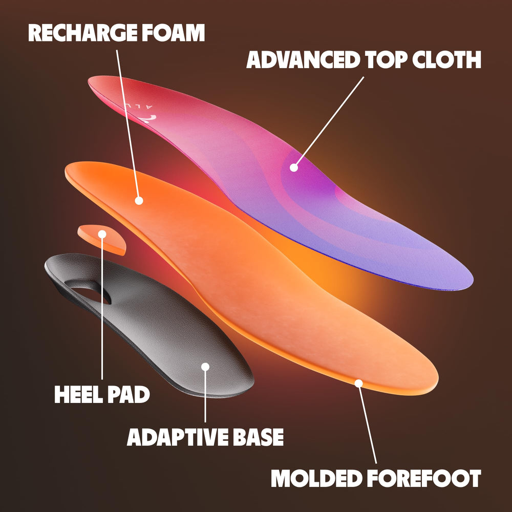 Move All Day Comfort Insole arch-support detail highlights stable alignment during daily walking
