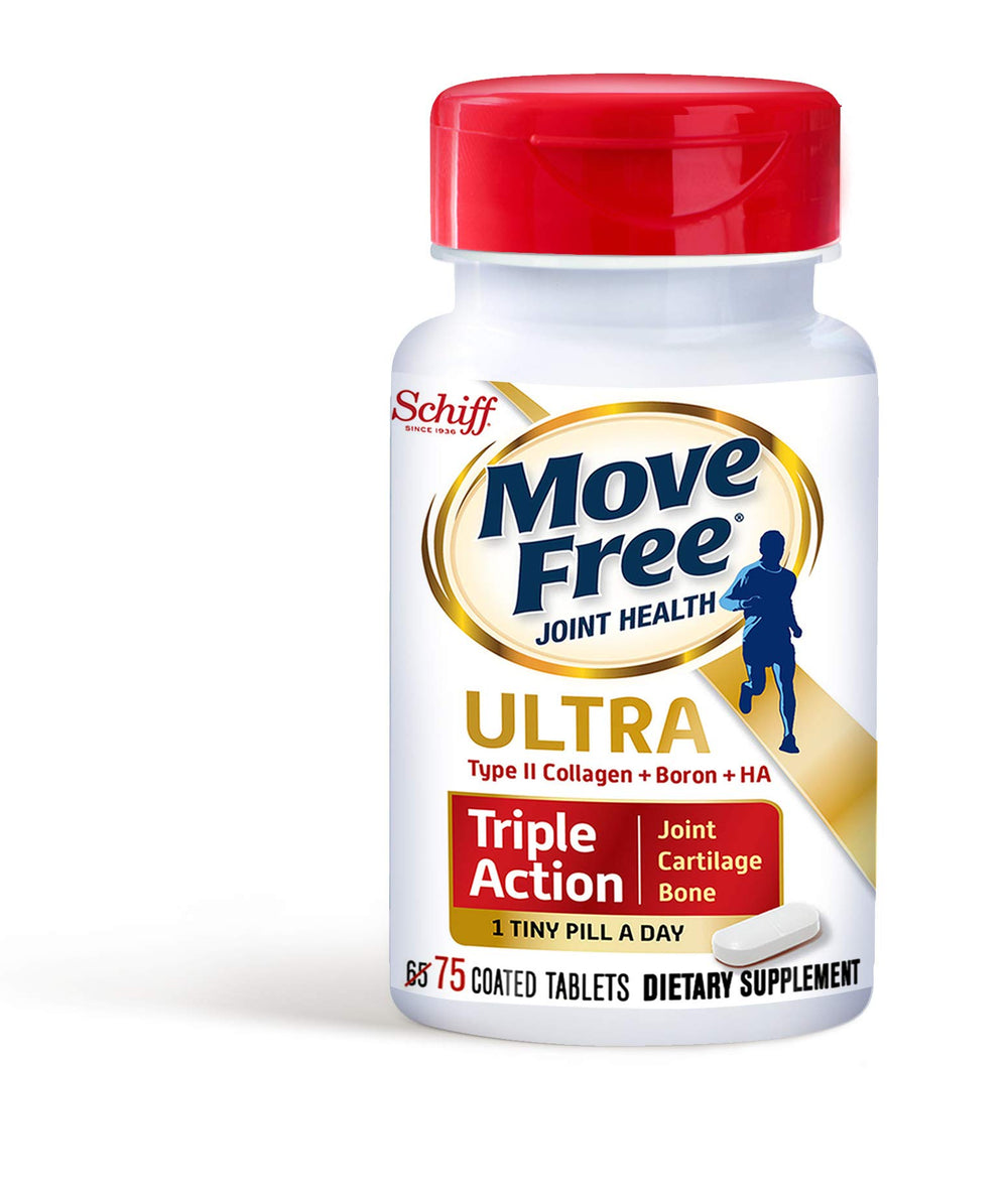 Move Free Boron and HA capsules closeup highlighting bone and joint care.