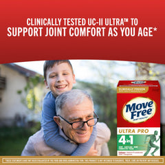 Move Free Ultra Pro tablets arranged for daily dosing.