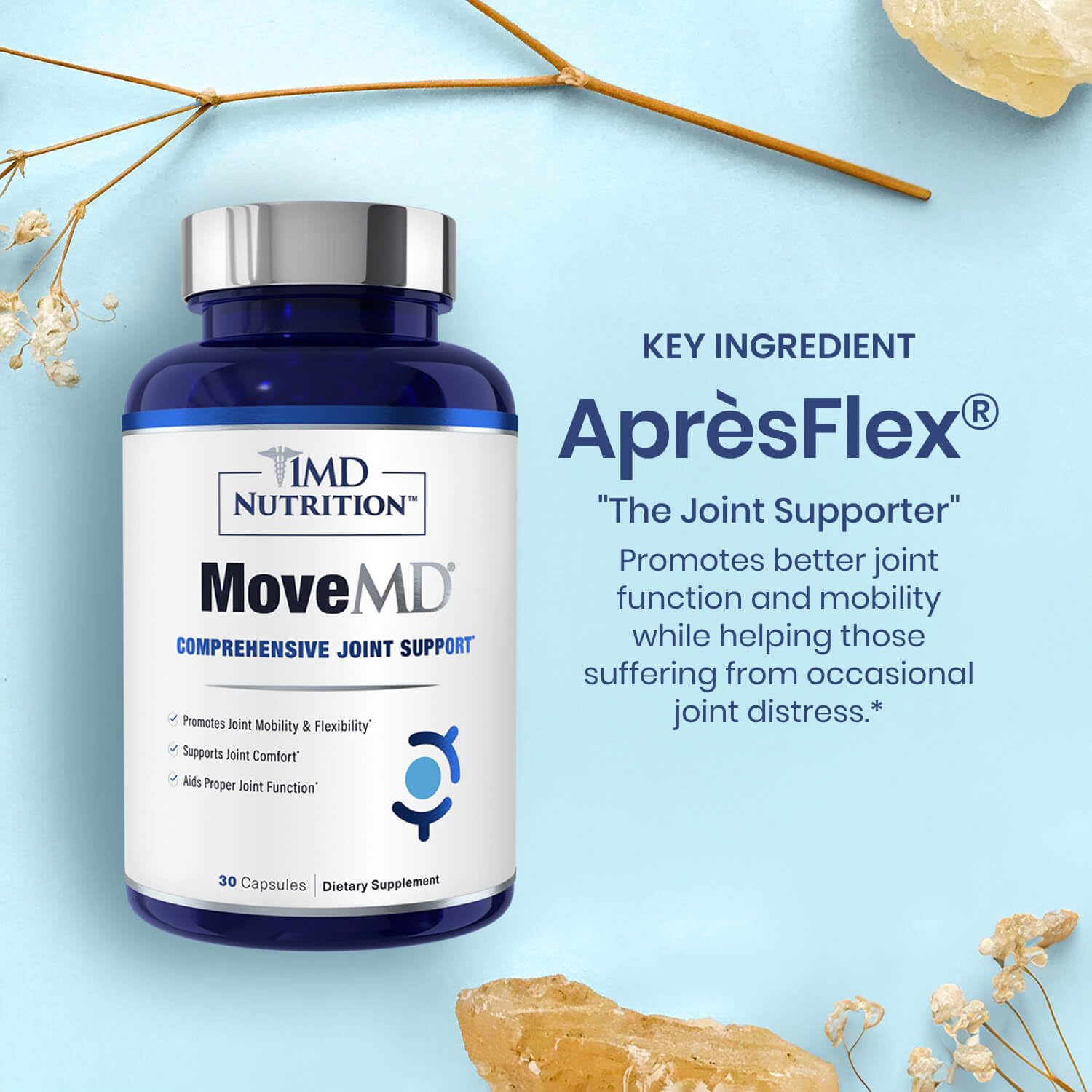 MoveMD label front close-up highlights ingredients linked to joint wellness.