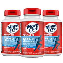 Move Free Advanced bottle front view showing joint support formula for mobility