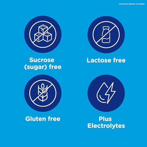Movicol Junior Chocolate 30 pack dissolving and mixing in water for easy preparation.