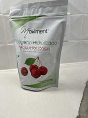 Moviment cherry-flavor label close-up communicates sugar-free formulation.