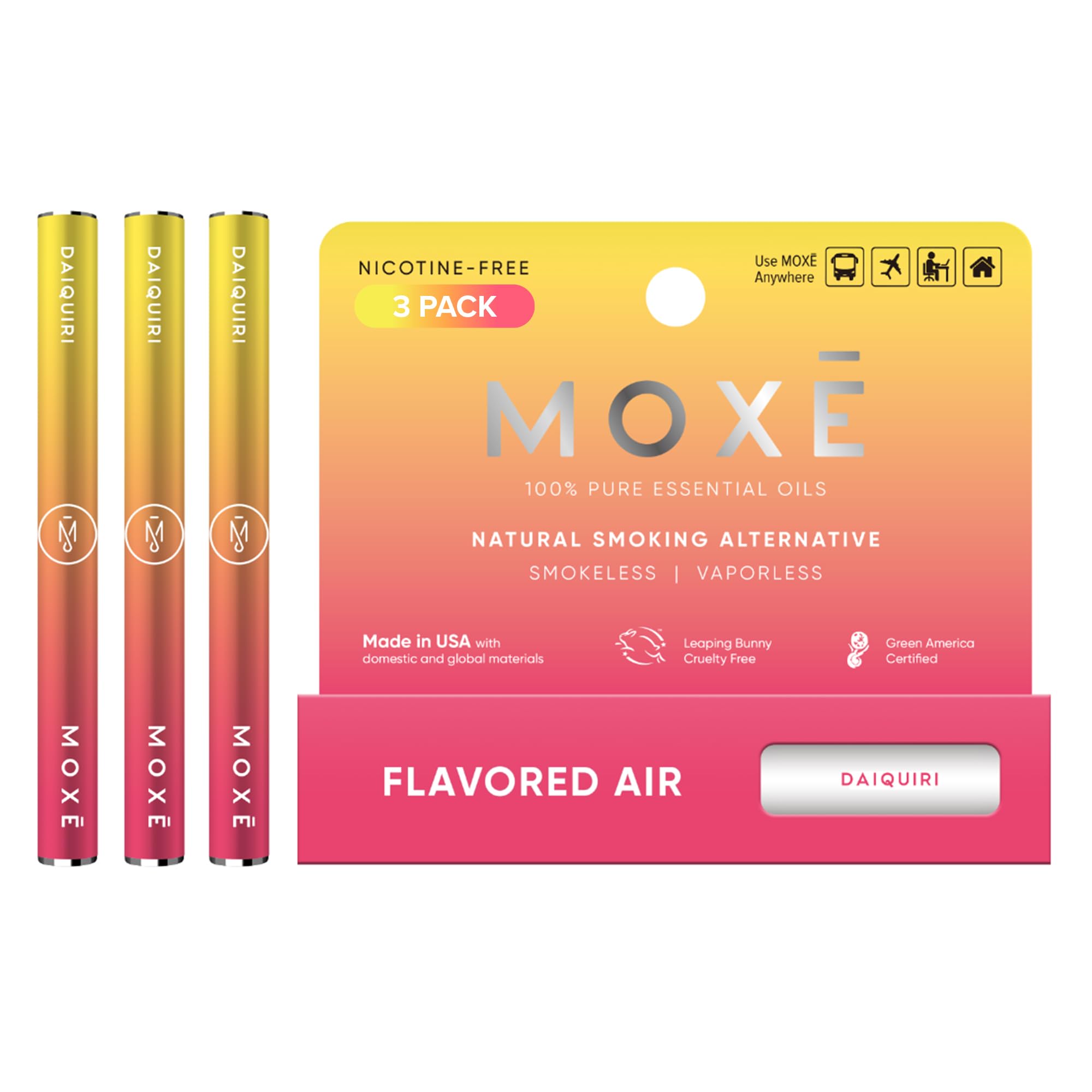 MOXE Daiquiri Air Inhaler pocket design for on-the-go refreshment