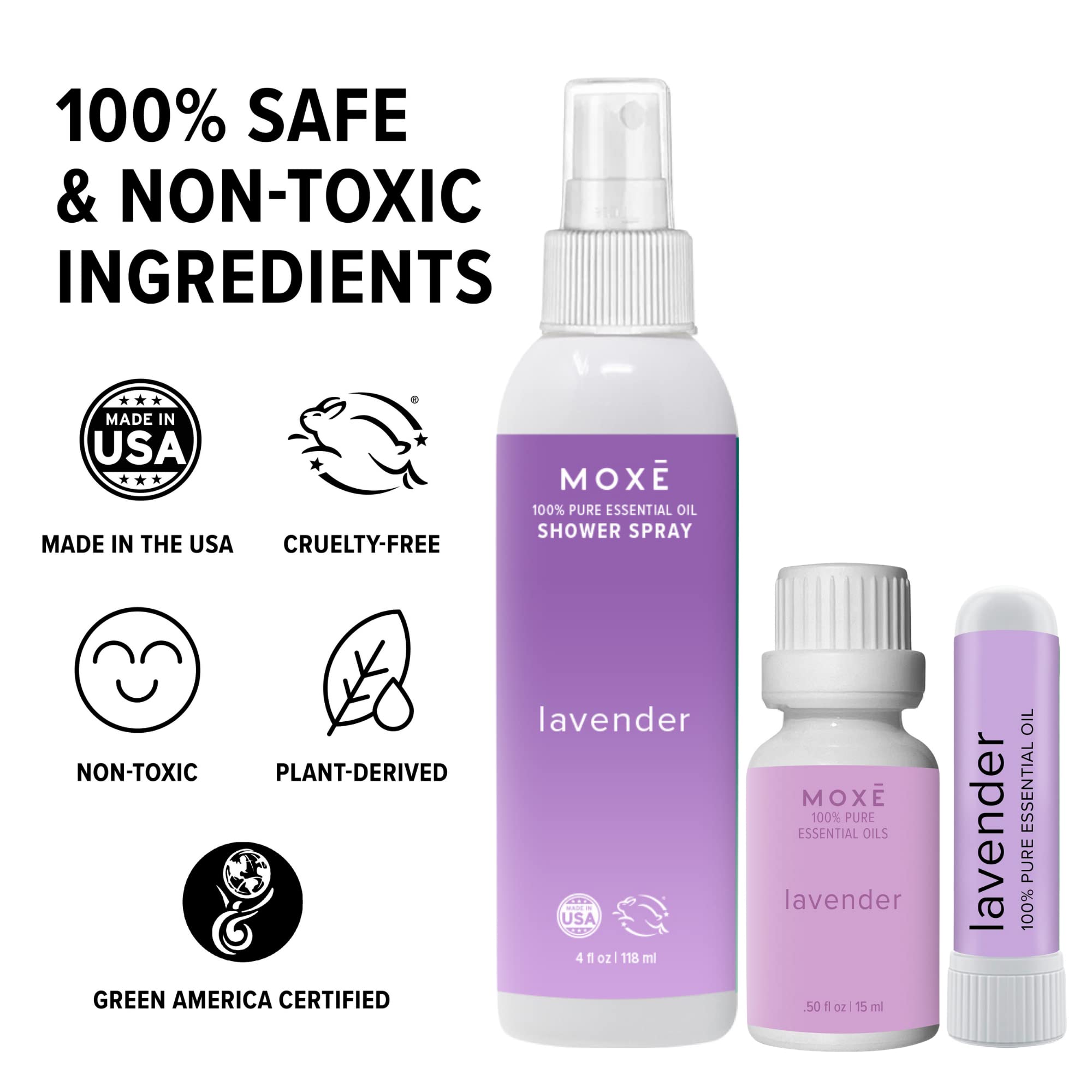 MOXE Gift-ready lavender aromatherapy box for easy gifting