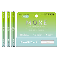 MOXE Natural Mojito Air Inhaler pack front for quick refreshing breaks.