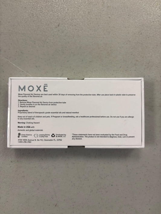 MOXE Natural Variety 5 Pack menthol close-up showing cooling aroma.