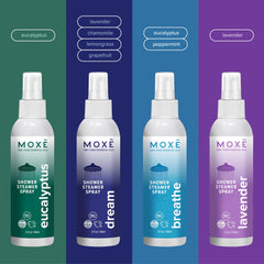 MOXE travel-friendly aromatherapy spray 2oz bottle for on-the-go spa vibes