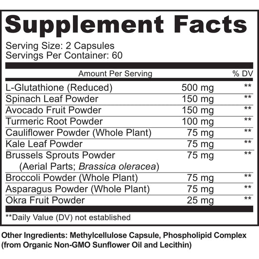 MoxyVites glutathione capsules interior view highlighting high-potency antioxidant support