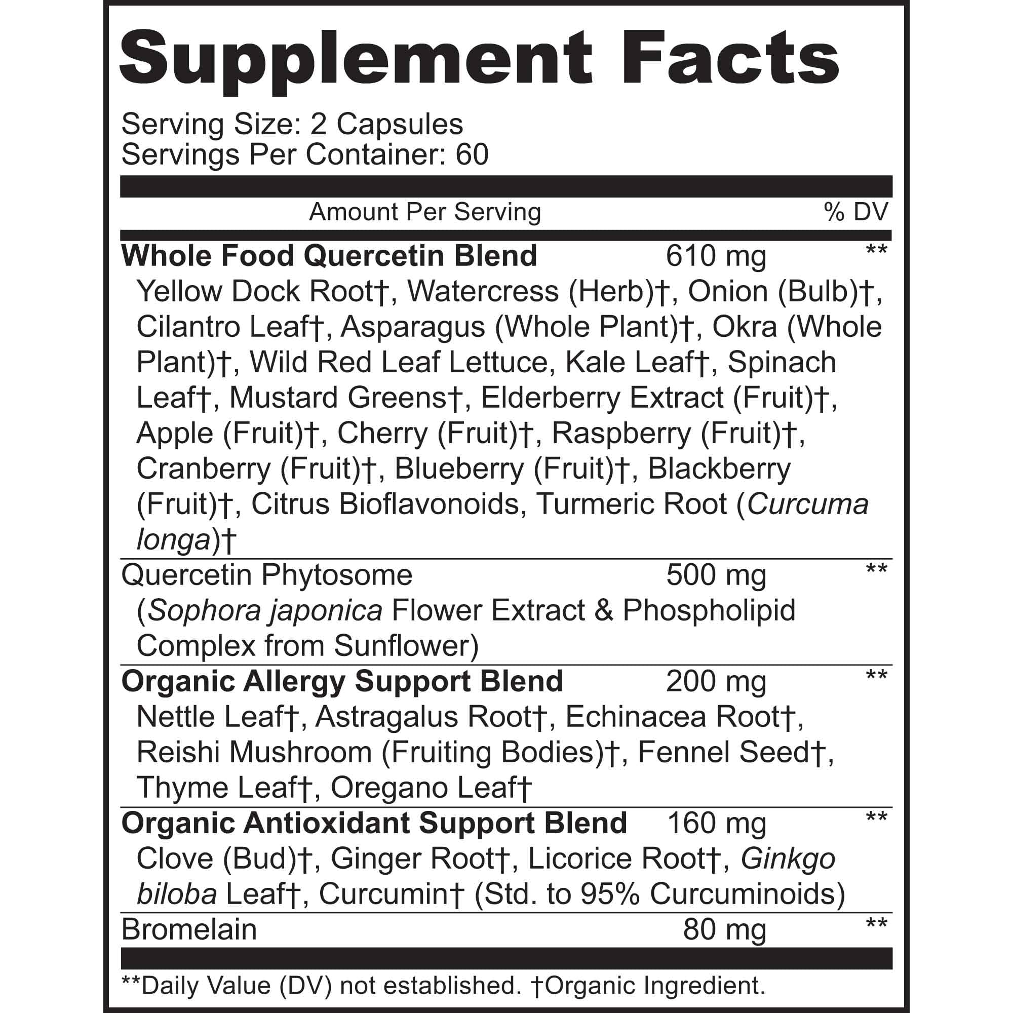 MoxyVites Quercetin Bromelain capsules offer vegan daily antioxidant support