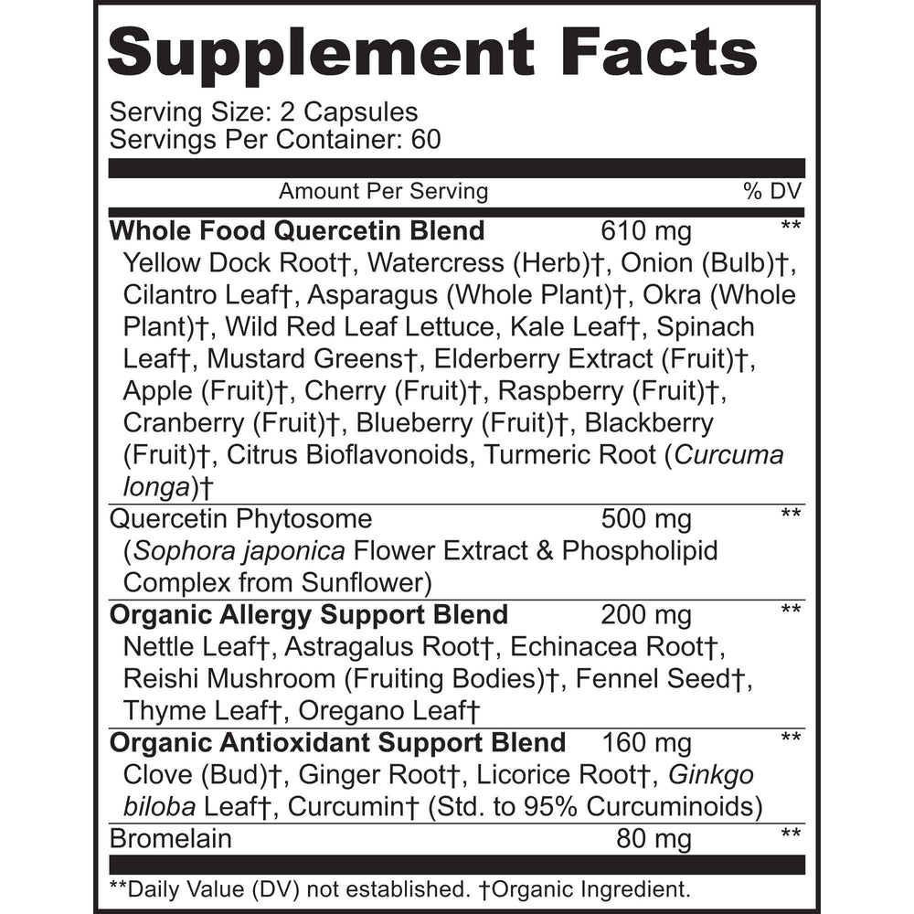 MoxyVites Quercetin Bromelain capsules offer vegan daily antioxidant support