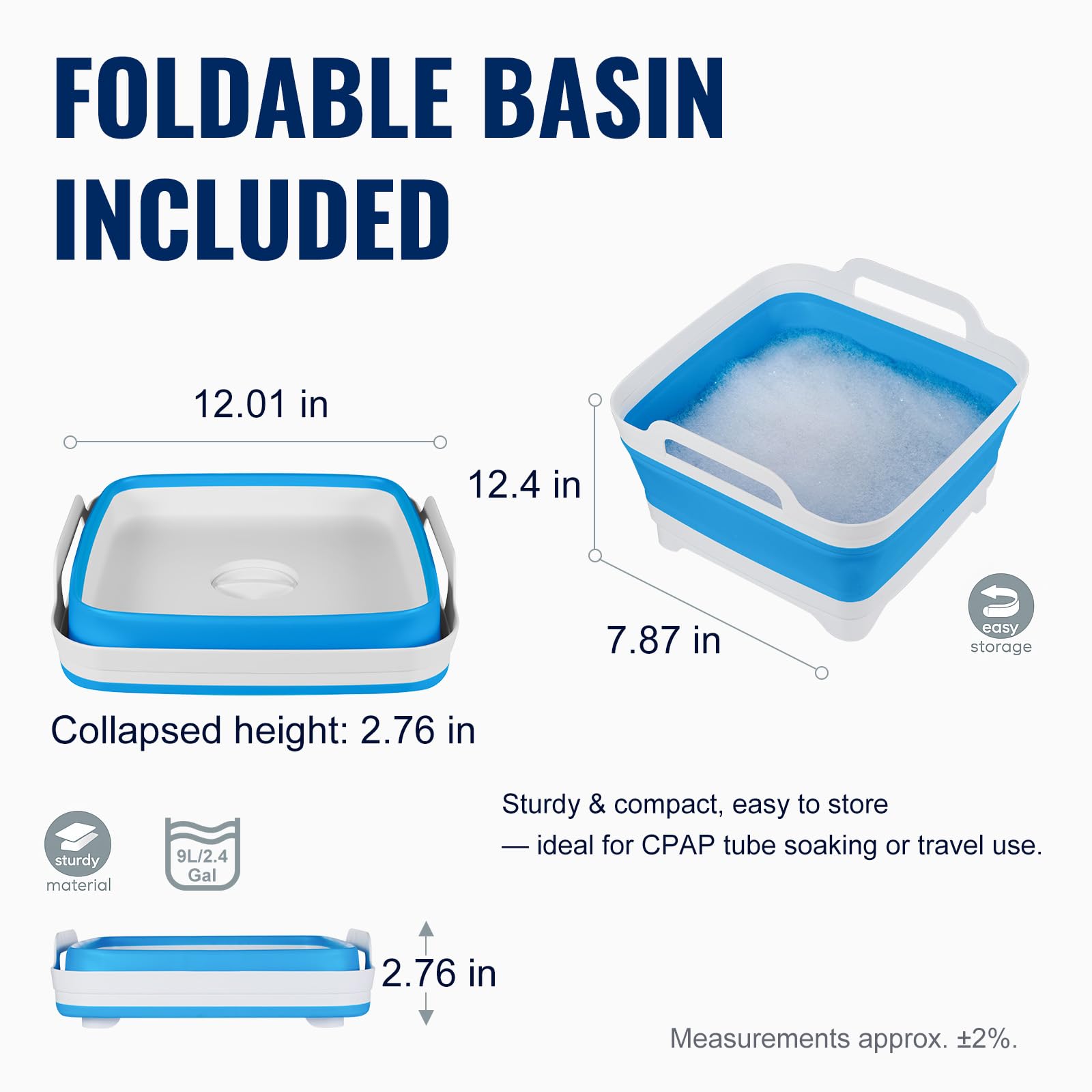 MOZZPAD cleaning kit includes basin, brushes, hook, and bag.