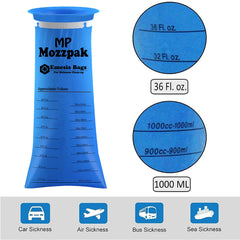 MP Mozzpak 200-pack emesis bags for bulk convenience.